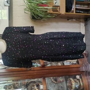 Sténay Silk dress size 14 with excellent sequin and bead work